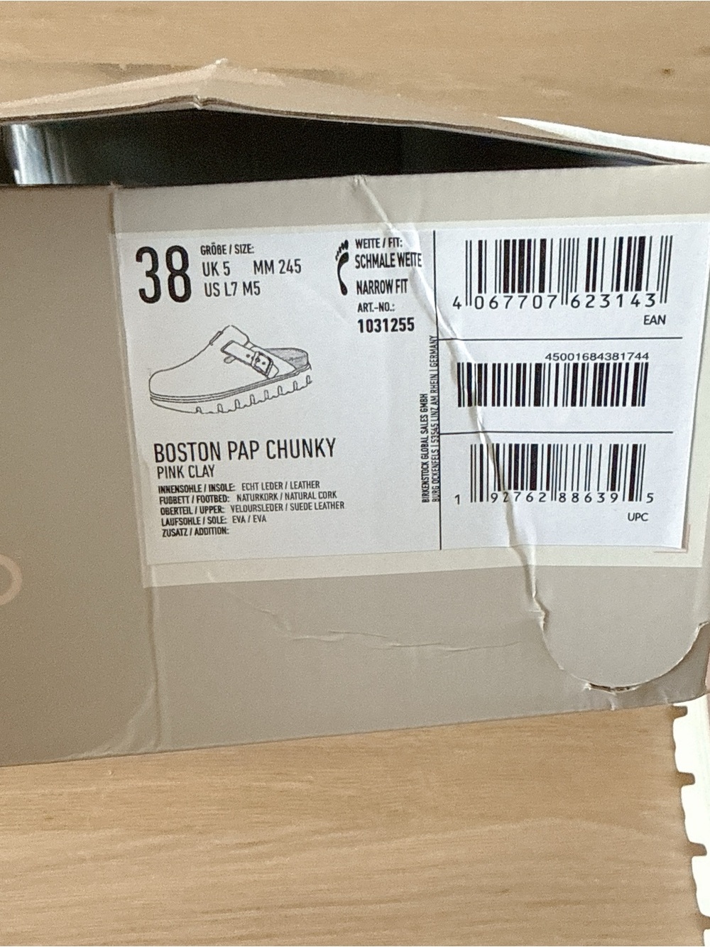 NIB Birkenstock Women's Boston Chunky Suede Clogs - Picture 12 of 13